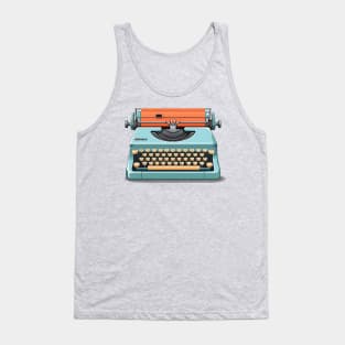 Vintage typewriter illustration Tank Top